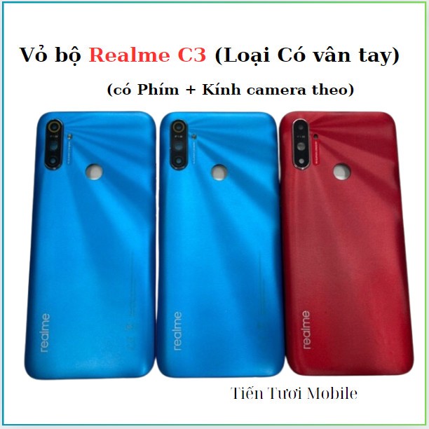 Vỏ Lưng Realme C3 (vân tay)