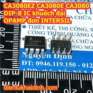 Ca3080ez ca3080e ca3080 ca3080a 3080a 3080 dip-8 / sop-8 ic khuếch đại opamp đơn intersil kde2550