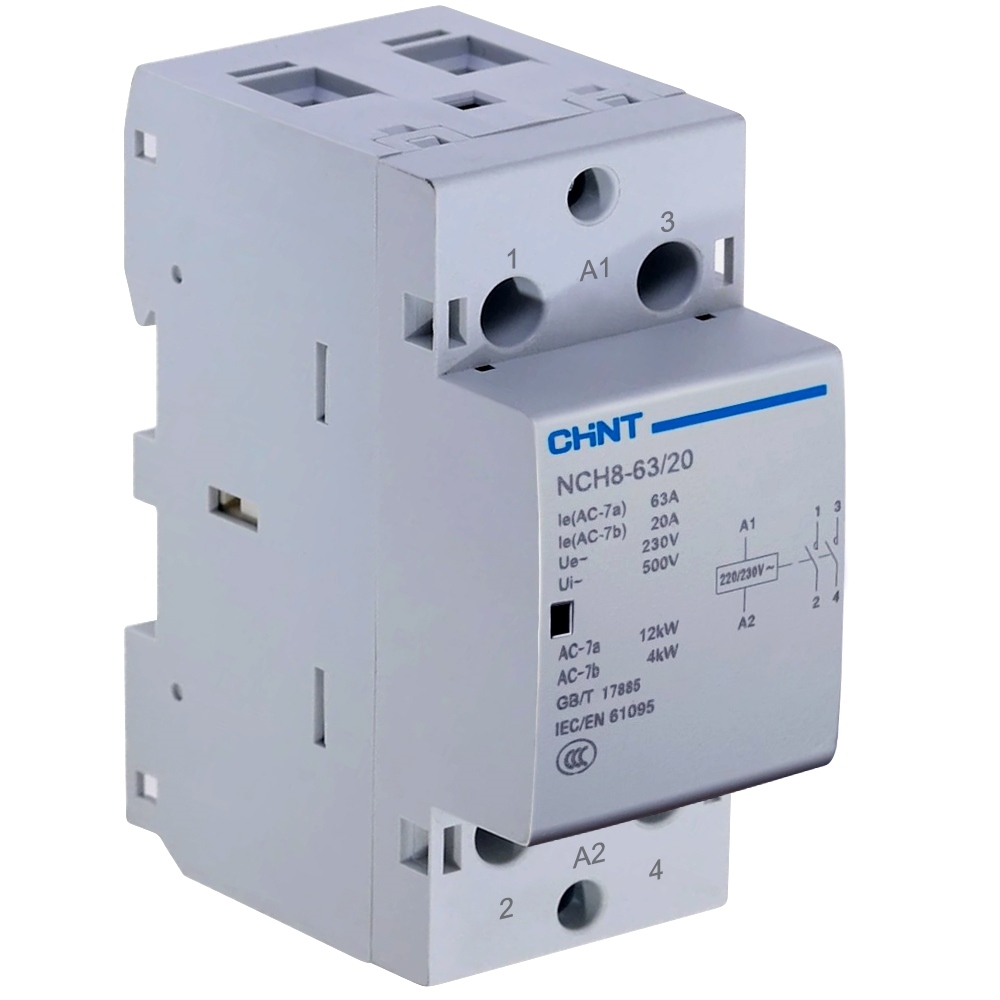 Khởi NCH8-63A chint, contactor 1P