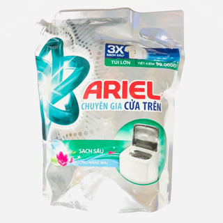 Nước giặt Ariel Chuyên gia cửa trên Sạch sâu Hương nắng mai túi 3,5kg