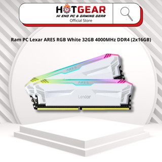 Ram PC Lexar ARES RGB White 32GB 4000MHz DDR4 (2x16GB)