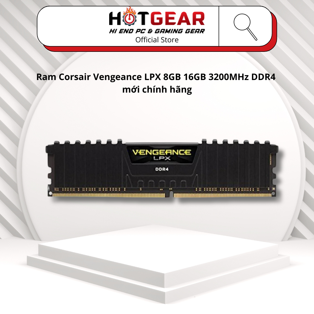 Ram Corsair Vengeance LPX 8GB 16GB 3200MHz DDR4 mới chính hãng 36T