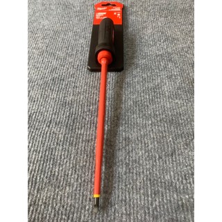 Tuốc nơ vít dẹp 3/16" cách điện 1000v milwaukee 48-22-2233 8inch
