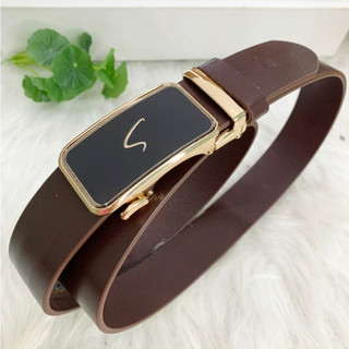 Thắt lưng nam da bò dây lưng nịt nam khóa gạt tự động siêu chất bản dây 3,5cm thatlungvidanamnu