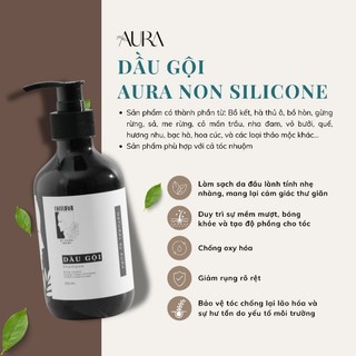 Dầu gội bồ kết aura non silicone