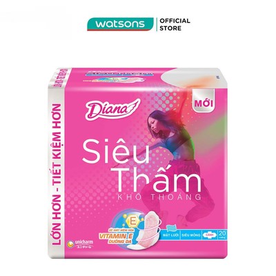 Băng Vệ Sinh Diana Siêu Thấm Siêu Mỏng Cánh Gói Lớn-20