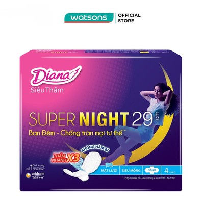 Băng Vệ Sinh Diana Super Night 29cm