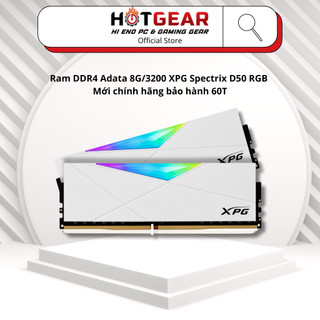 Ram ddr4 adata 8g/3200 xpg spectrix d50 rgb mới chính hãng bảo hành 60t