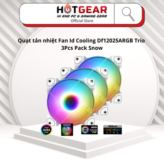 Quạt tản nhiệt fan id cooling df12025argb trio 3pcs pack snow