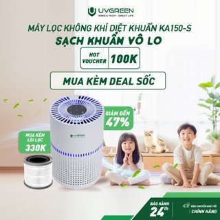 Máy Lọc Không Khí Diệt Khuẩn UVGREEN KA150-UVC LED,Tinh Dầu,Lõi Lọc HEPA H13 Lọc Sạch Bụi Mịn, Mùi, Khói, Bảo Hành 24T
