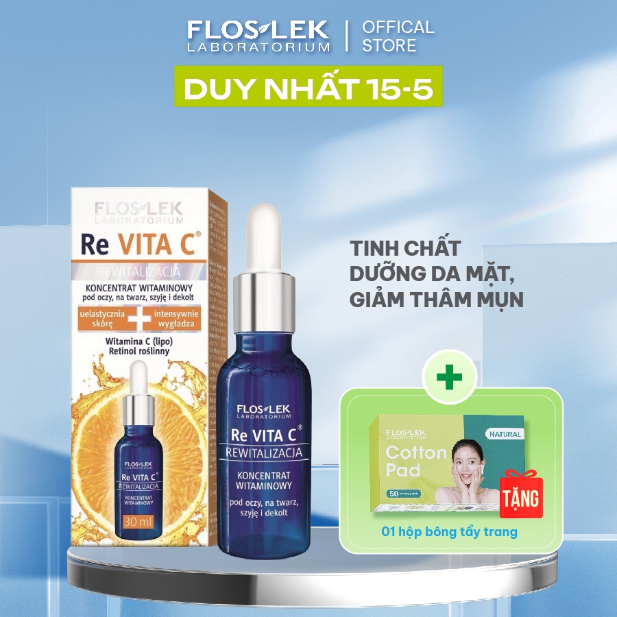 Serum dưỡng trắng trẻ hóa da Floslek Re VitaC Revitalization Vitamin Concentrate - Floslek 30ml
