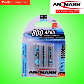 Pin Sạc AAA Ansmann 800mAh Vỉ 4 Viên Chính Hãng