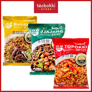 Mì ramen Samyang gói 80g nhiều vị (bulgogi, topokki, tương đen jjajang)