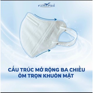 Khẩu trang chống nắng 6A Famapro hàng chính hãng 4 lớp kháng khuẩn, chống bụi mịn PM2.5
