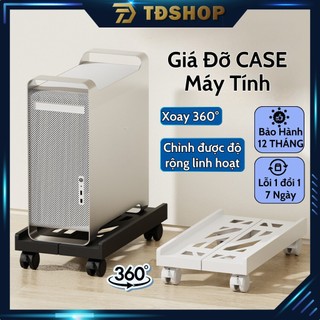  Kệ để cây máy tính CPU Đế Nâng Tản Nhiệt Có Bánh Xe Di Động Giá đỡ Case PC Có Thể Điều Chỉnh Độ Rộng Tiện Lợi. 