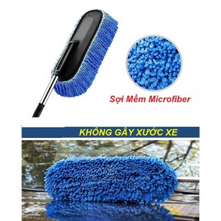 ⚡MICROFIBER SIÊU MỀM ⚡Chổi Nano lau xe ô tô đa năng, có thể kéo dài thu ngắn, chổi lau xe