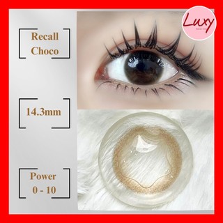  (Giá 1 chiếc) Recall Choco LUXY LENS 0-6 Độ 14.3mm Hàn Quốc, Cam Kết Chất Lượng, Có Bảo Hành