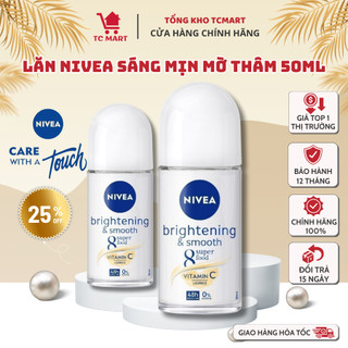 Lăn Ngăn Mùi NIVEA Sáng Mịn,Mờ Thâm,Se Khít Lỗ Chân Lông (50 ml) Hương Thơm Dịu Nhẹ - Lăn Ngăn Mùi NVIEA