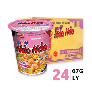 Mỳ ly Hảo Hảo tôm chua cay thùng 24ly