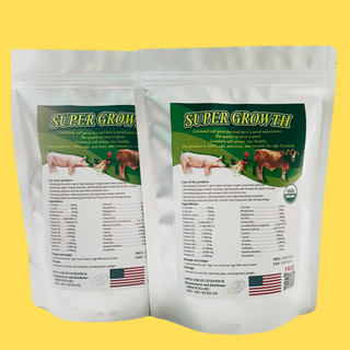 Combo 3 tặng 1 super growth siêu vỗ béo cho heo , lợn , gà gói 1kg