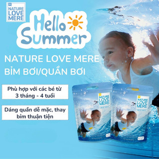 [CHÍNH HÃNG] Bỉm bơi NATURE LOVE MERE cao cấp nội địa Hàn Quốc cho bé size L3/XL3