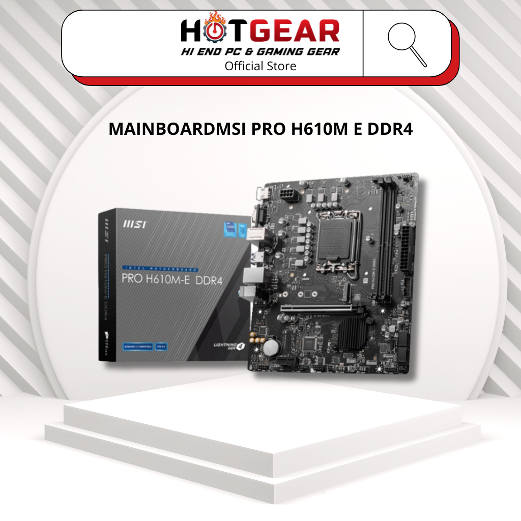 Bo mạch chủ Mainboard MSI PRO H610M E DDR4 - Hàng mới chính hãng fullbox bảo hành 36T