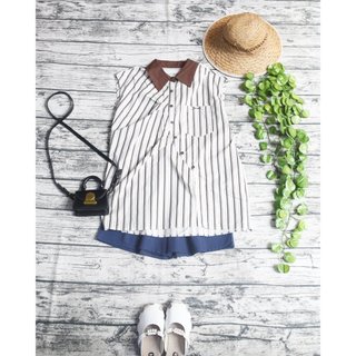 Áo sơ mi ba lỗ vạt chéo