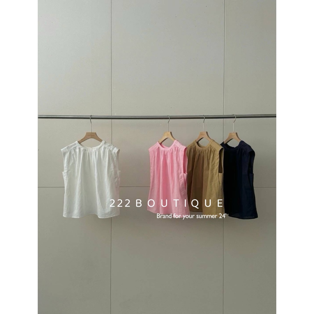 Áo xát nách basic acme 4 linen 10950