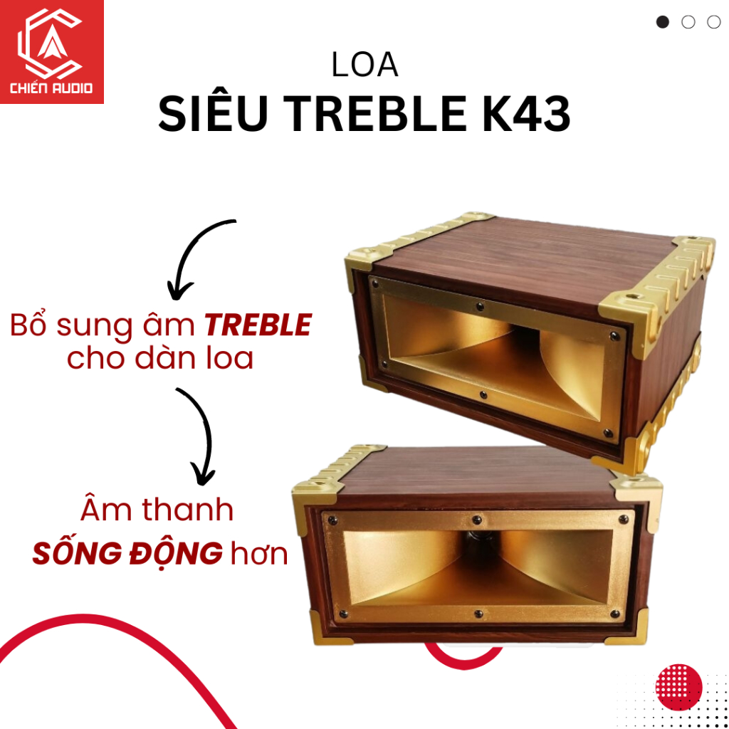 Loa hát karaoke treble rời nghe nhạc JBL, dàn âm thanh loa chép kèn thùng gỗ có phần tần chống cháy K43