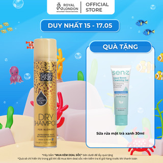 Dầu Gội Khô Dry Shampoo Girlz Only For Blondes 200ml (Vàng)