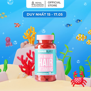 Kẹo dẻo vitamin chăm sóc, kích thích mọc tóc HAIRBURST chewable hair vitamins 60 viên/1 lọ