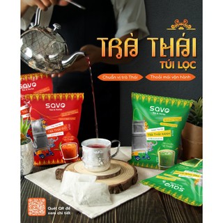 Trà Thái Đỏ Túi Lọc SAVO (Gói 300g)