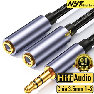 Jack Chia Cổng Tai Nghe 3.5mm 1 Ra 2 Loại Xịn NYT Bảo Hành 12T Chính Hãng