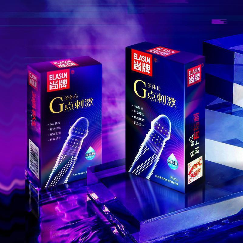 Bao cao su gai ELASUN hộp 10 cái, bcs gai siêu mỏng, bcs có gai kéo dài thời gian quan hệ