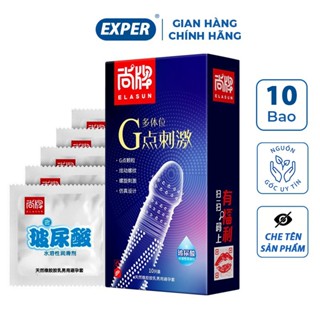  Bao cao su gai ELASUN hộp 10 cái bcs gai siêu mỏng bcs có gai kéo dài thời gian quan hệ 