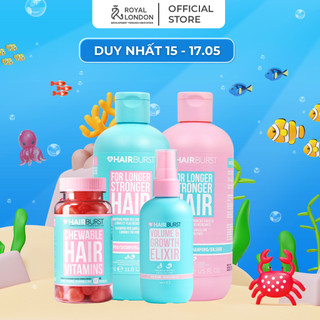Combo Chăm sóc toàn diện HAIRBURST Dầu gội xả 350ml/chai + Xịt tóc125ml + Kẹo dẻo 60Viên