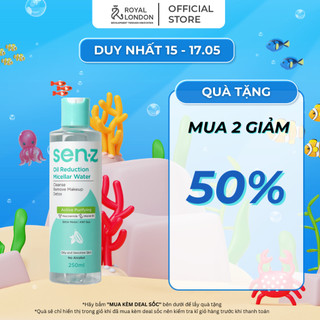 Nước Tẩy Trang Micellar Water Khổ Qua Dành Cho Da Dầu Mụn SENZ Oil Reduction 250ML