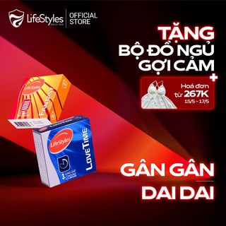 Combo Bao cao su LifeStyles Love Time 3 bao + 1 hộp bao cao su LifeStyles Fantasy 3 bao