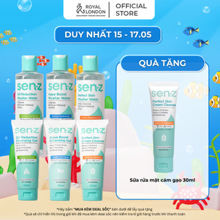 Bộ Đôi Tẩy Trang + Sữa Rửa Mặt Khổ Qua SENZ Micellar Water 250ml & Cleansing Gel 150ml