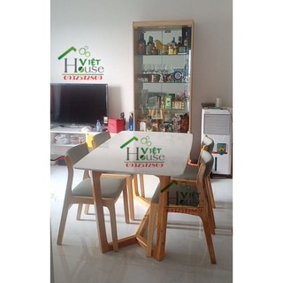 Bộ bàn ăn Concorde Bella mặt đá (Freeship nt HCm, Dĩ An, Biên Hoà)
