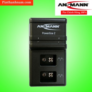 Bộ sạc pin 9v ansmann powerline 2 chính hãng
