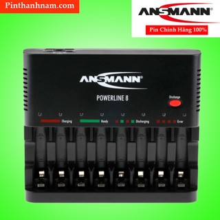 Bộ Sạc Pin AA - AAA Ansman PowerLine 8 Cổng Sạc - Hàng Chính Hãng