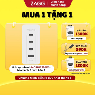 Hub sạc nhanh Mophie Power Delivery 120W GaN
