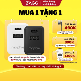Cốc sạc nhanh mophie Essentials PD 30W type C - dành cho ip/nhà táo/Android