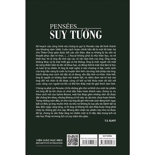 Sách - Pensées - Suy Tưởng - Blaise Pascal (Tái bản mới nhất)