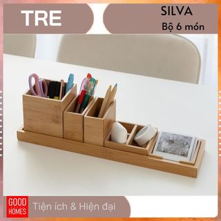 Khay gỗ tre đựng đồ đa năng