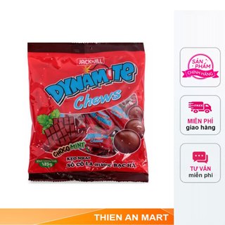 Kẹo chews dynamite 3 viên hương socola gói 125g