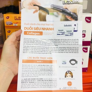 Thuốc Duỗi Tóc Lavox Cam 500ml x2 (Kem duỗi tóc siêu dưỡng Nano Complex)