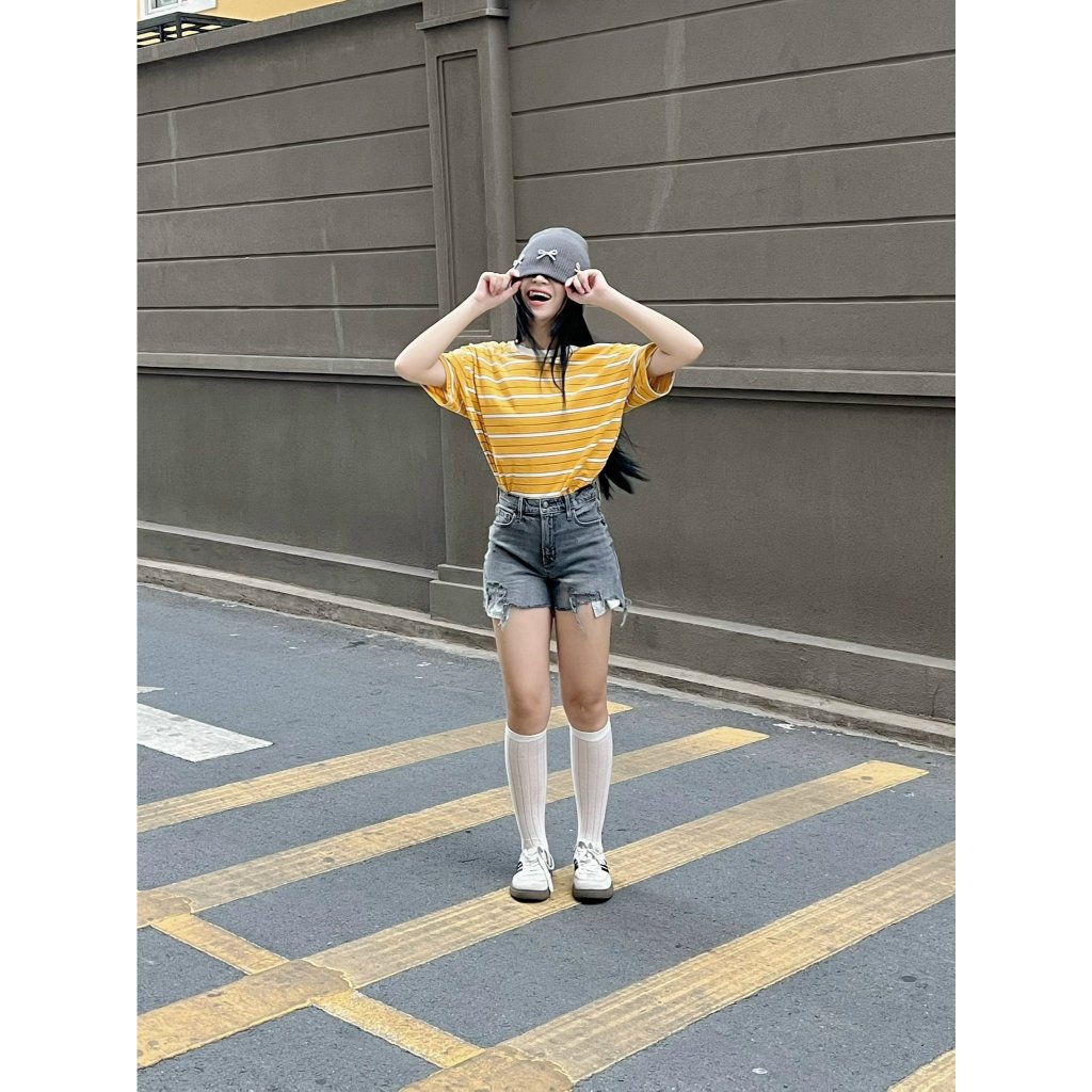 Áo thun tay lỡ nữ có bigsize