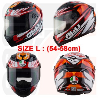[TẶNGTÚIĐỰNG + KHĂNTRÙM + BH12THÁNG] Nón Bảo Hiểm FULLFACE AGU Tem Sói A138